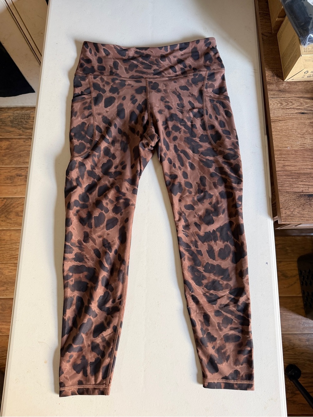Old Navy High Rise Go Dry Leopard Print Leggings